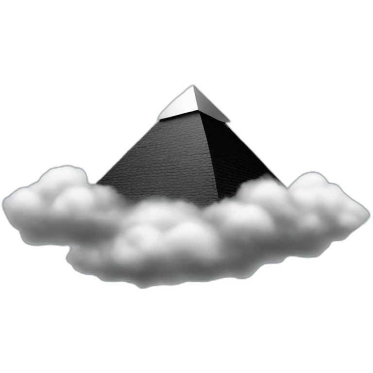 a-big-black-pyramid-on-a-cloud emoji