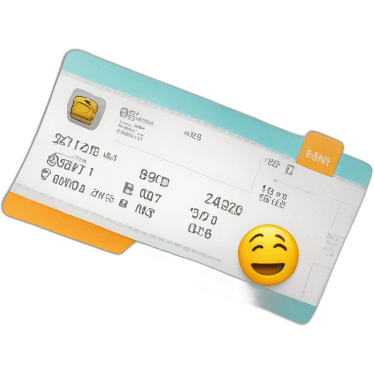 Boarding pass emoji