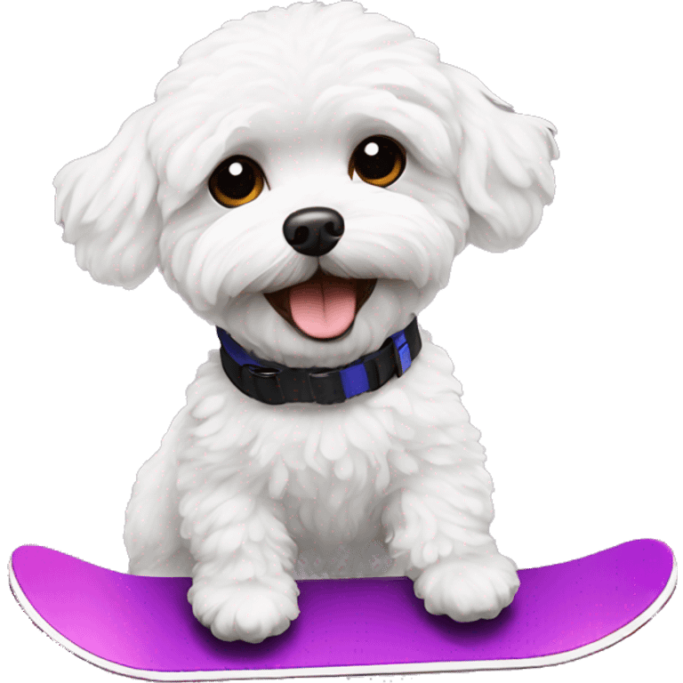 Maltipoo Snowboard emoji