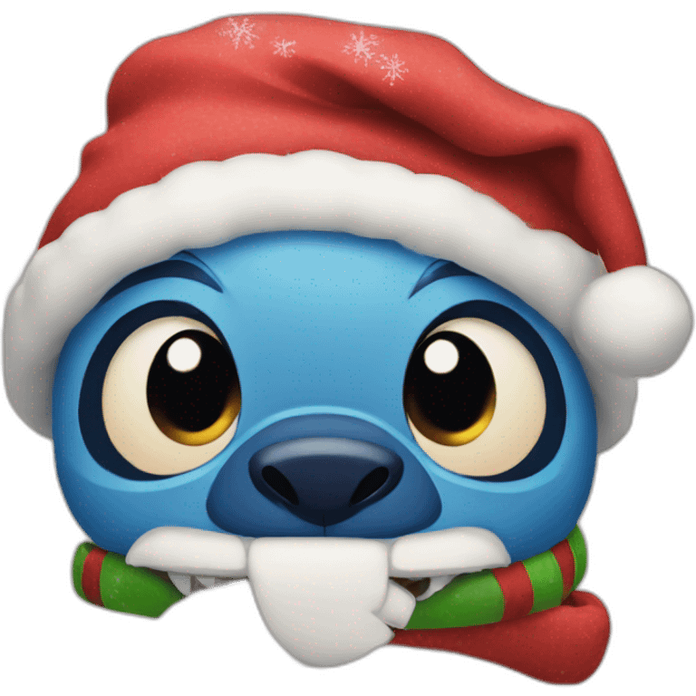 Stitch Christmas emoji