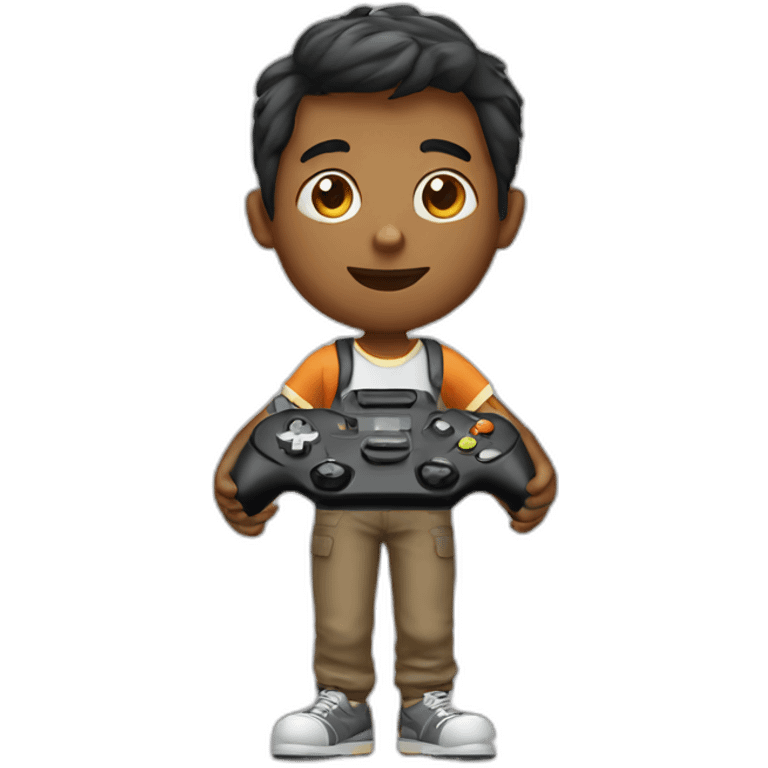 boy with gamepad emoji