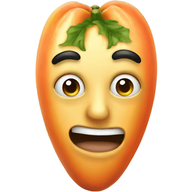 Realistic Papaya  emoji