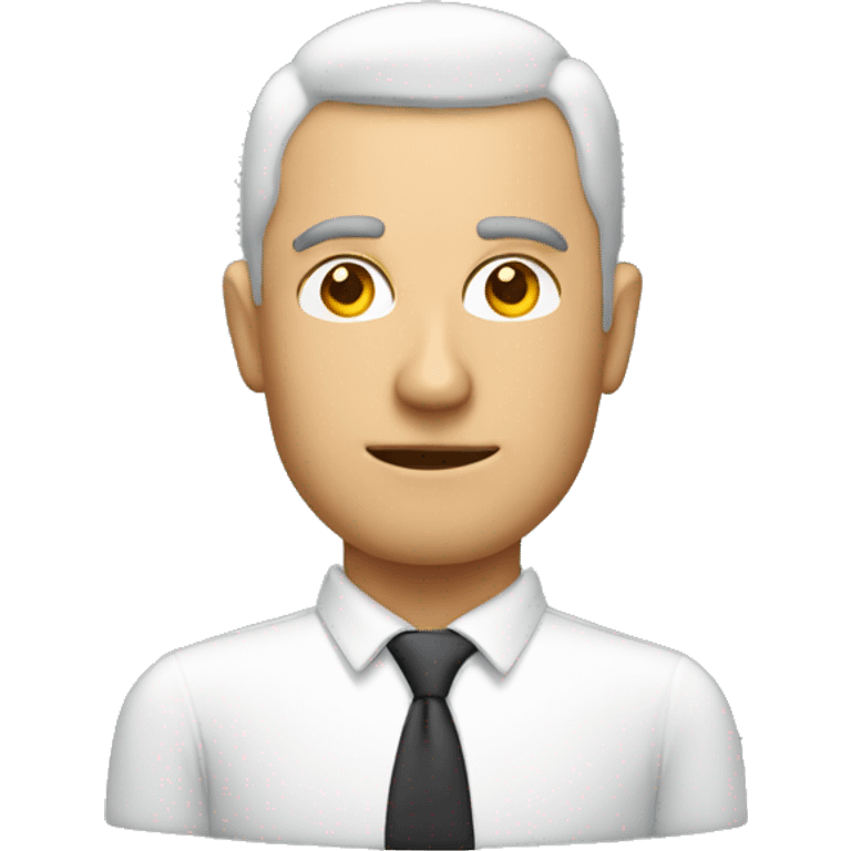 a man but the head is a pc monitor emoji