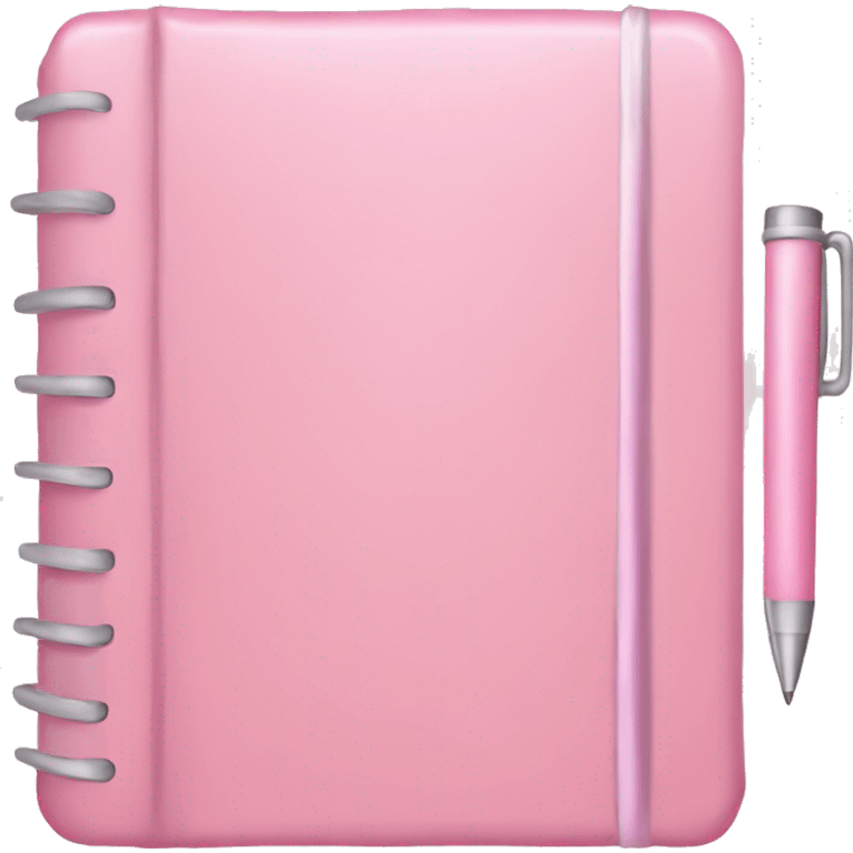 pastel pink journal emoji