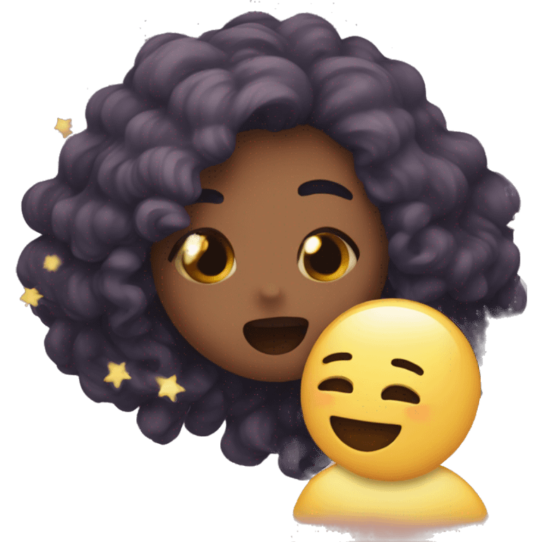 Love with falling stars emoji