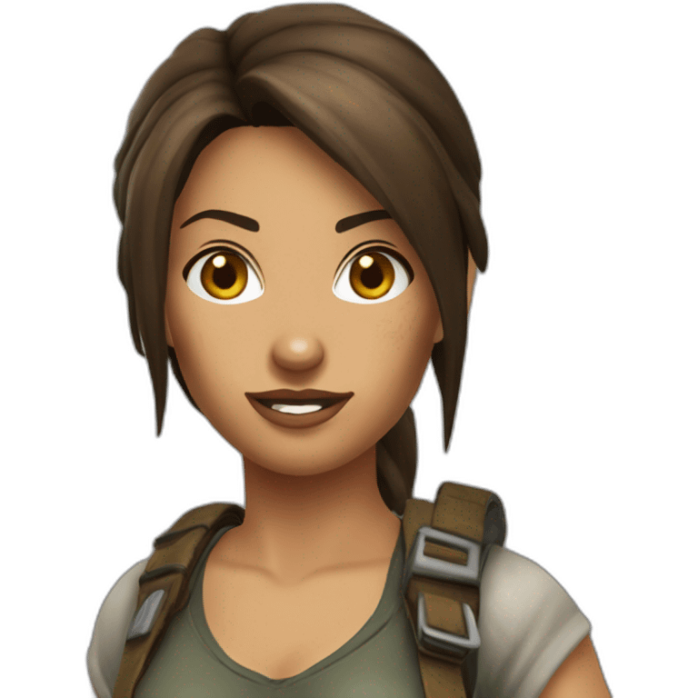 lara croft emoji