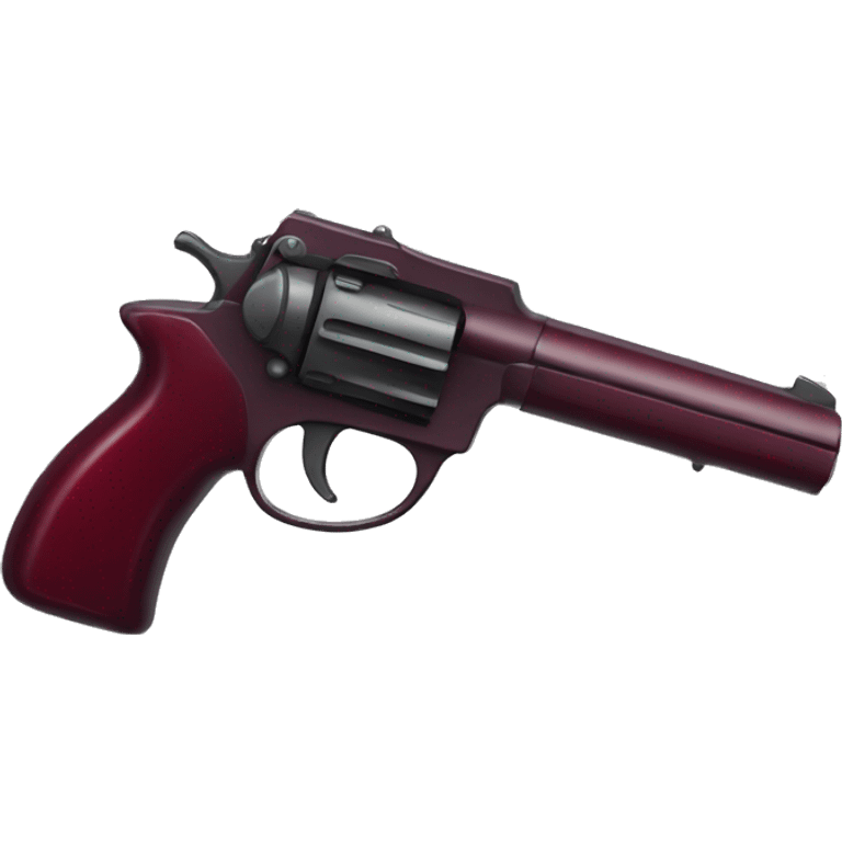 Wine red pistol emoji