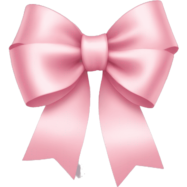 light pink ribbon bow emoji