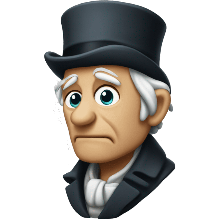 Grumpy Ebenezer Scrooge wearing a nightcap  emoji