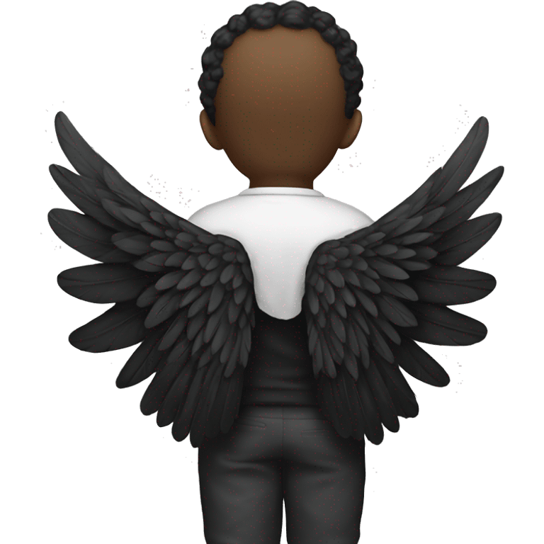 black angel wings emoji