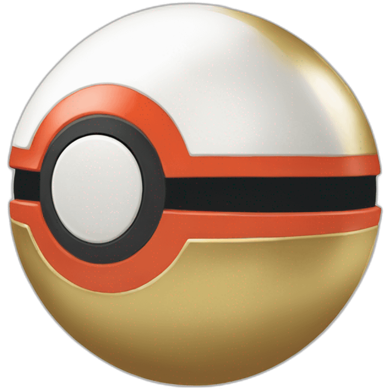 Pokemon ball gold emoji