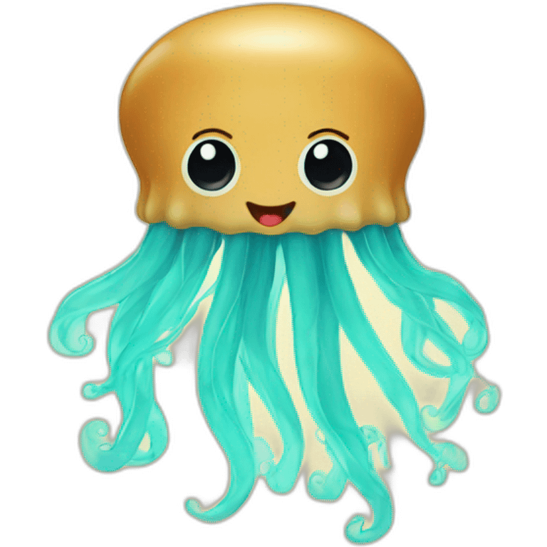 Peanut butter baby jellyfish cute poster emoji