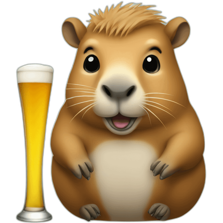 capybara beer emoji