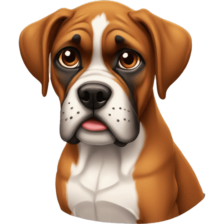 Boxer cartoon dog  hd emoji