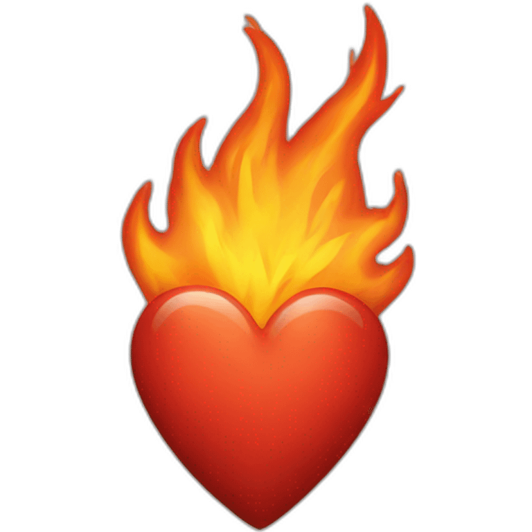 Fire heart emoji