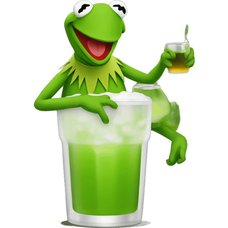 Kermit the frog day drinking emoji