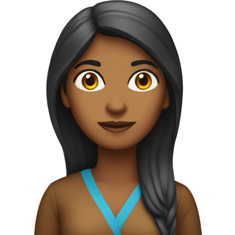 dark indian female geography teacher emoji