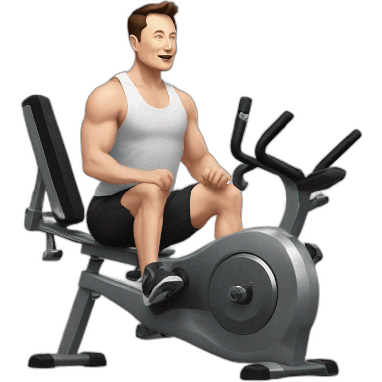 elon musk doing gym emoji