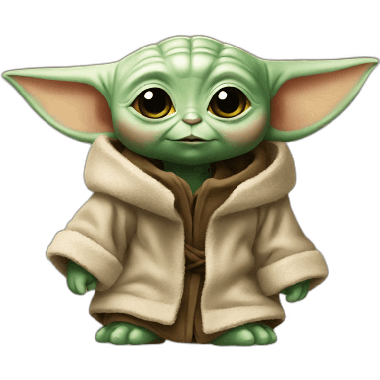 Cute baby yoda emoji