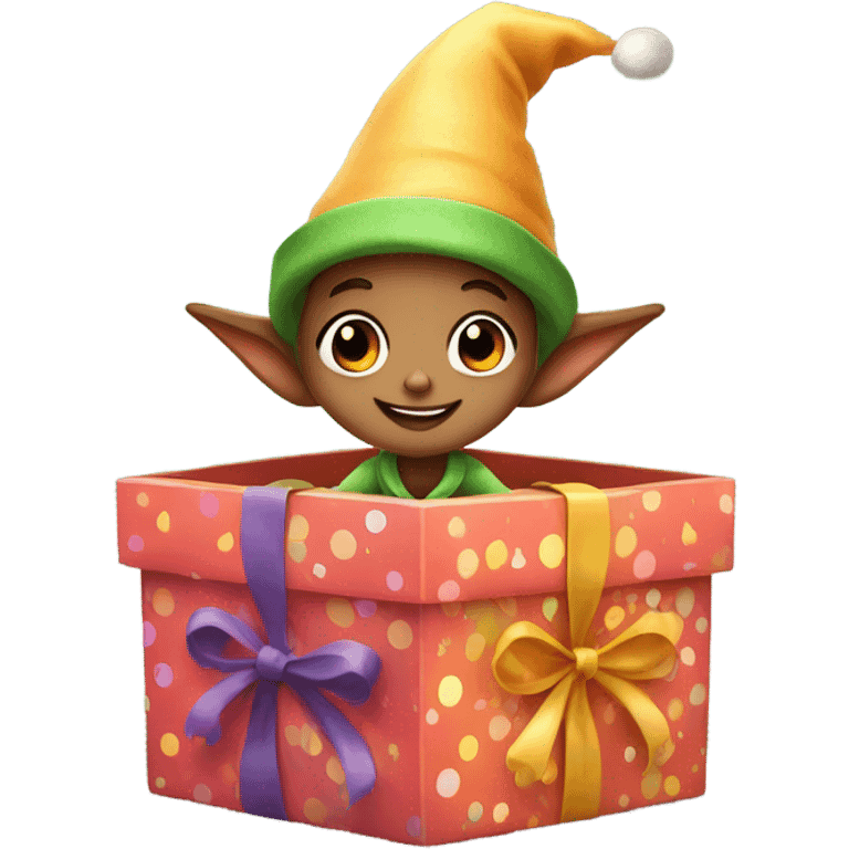 Elf in a box emoji