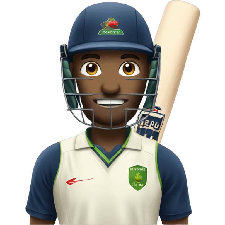 cricket player  emoji