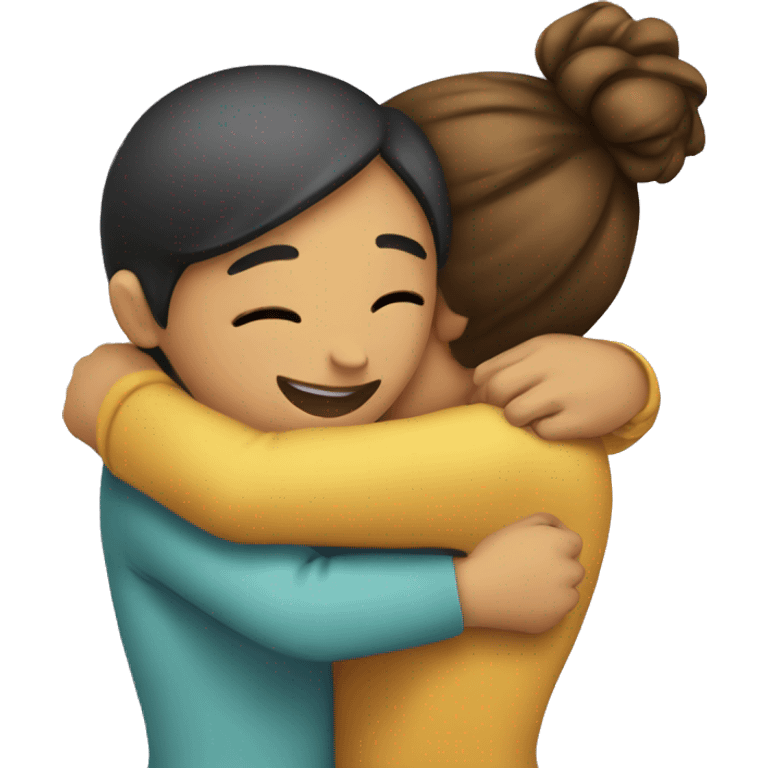 Hug with girl friend  emoji