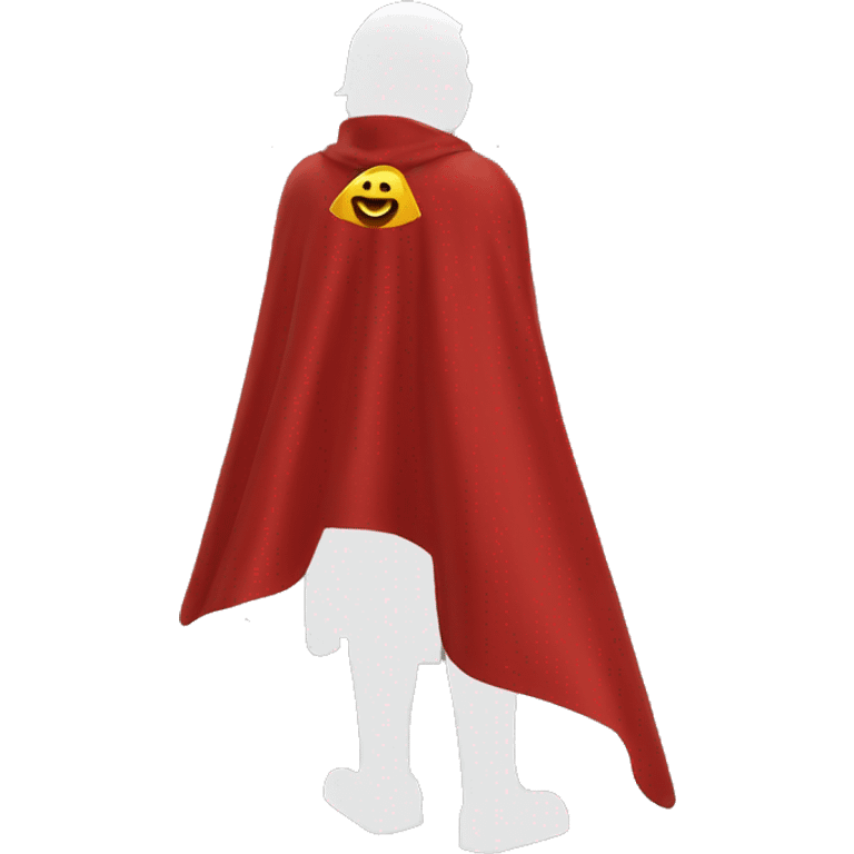 red hero cape back view emoji