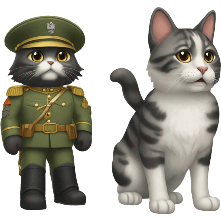 Une armée de chats vs une armée de chiens emoji