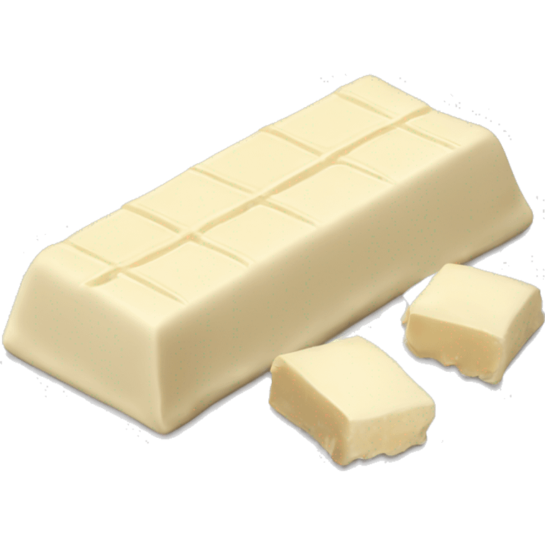 white chocolate bar  emoji