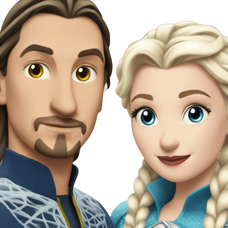 Zlatan and Elsa emoji