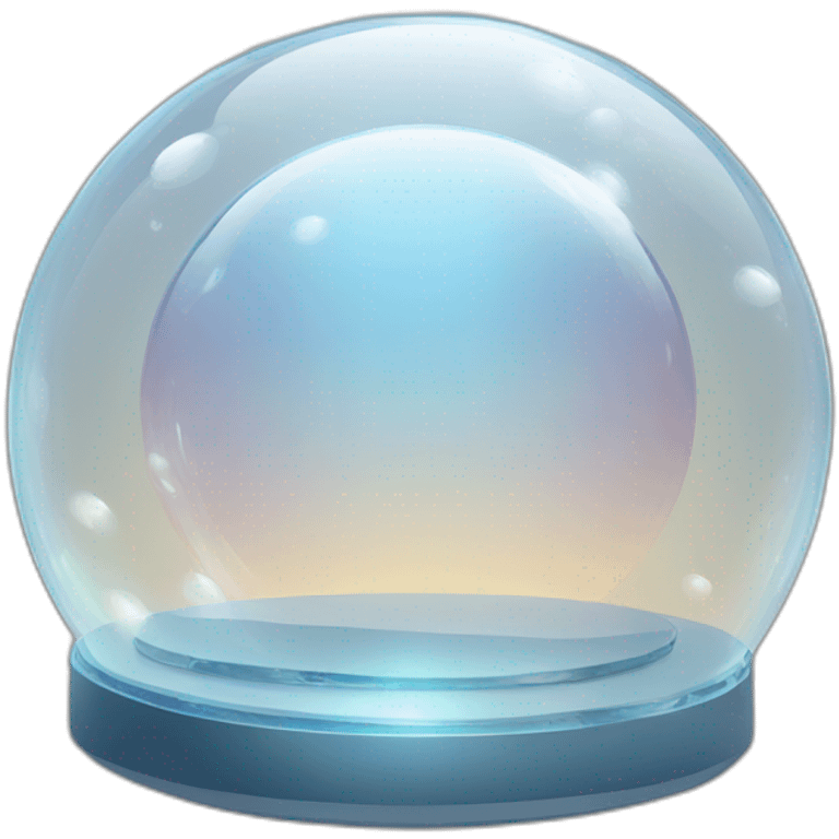 laptop in a crystal bubble emoji