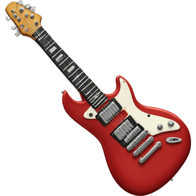 Red electric guitar emoji