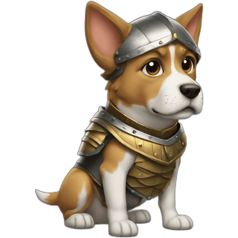 dog with armor  emoji