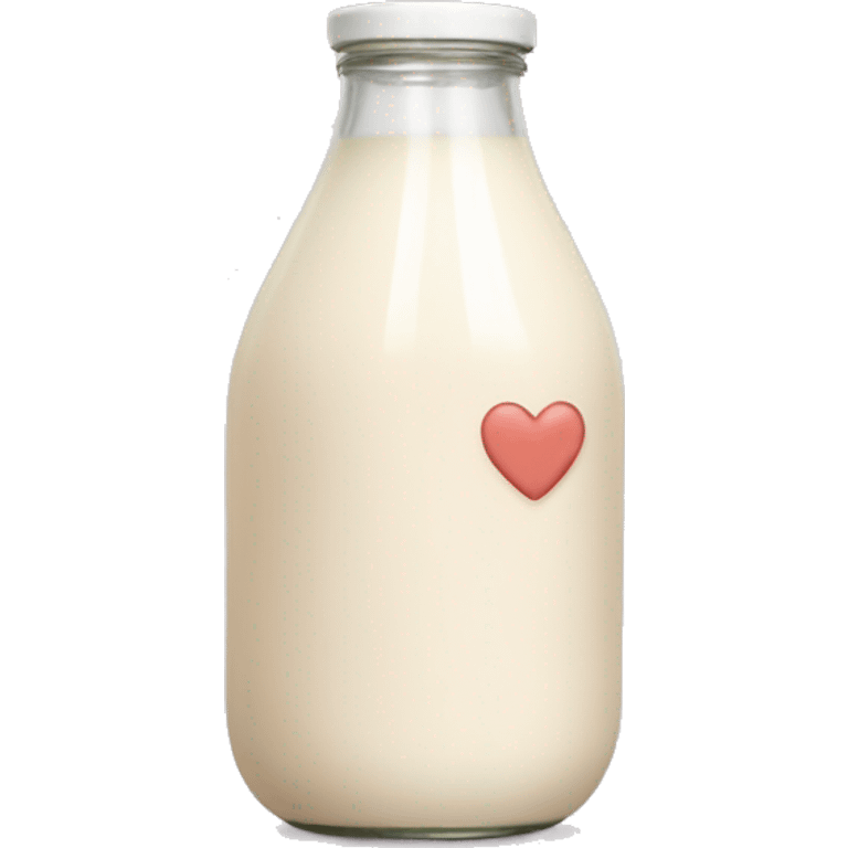 Milk-colored heart emoji