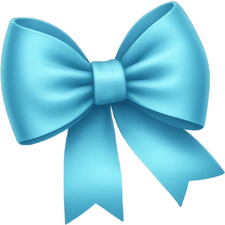 light blue bow emoji