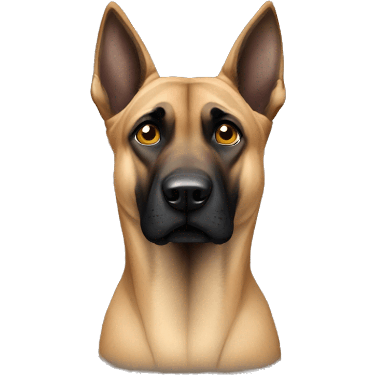 malinois fear peur chien triste emoji