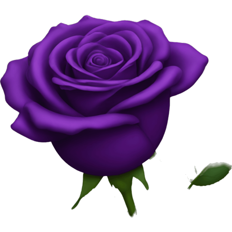 Deep purple rose emoji