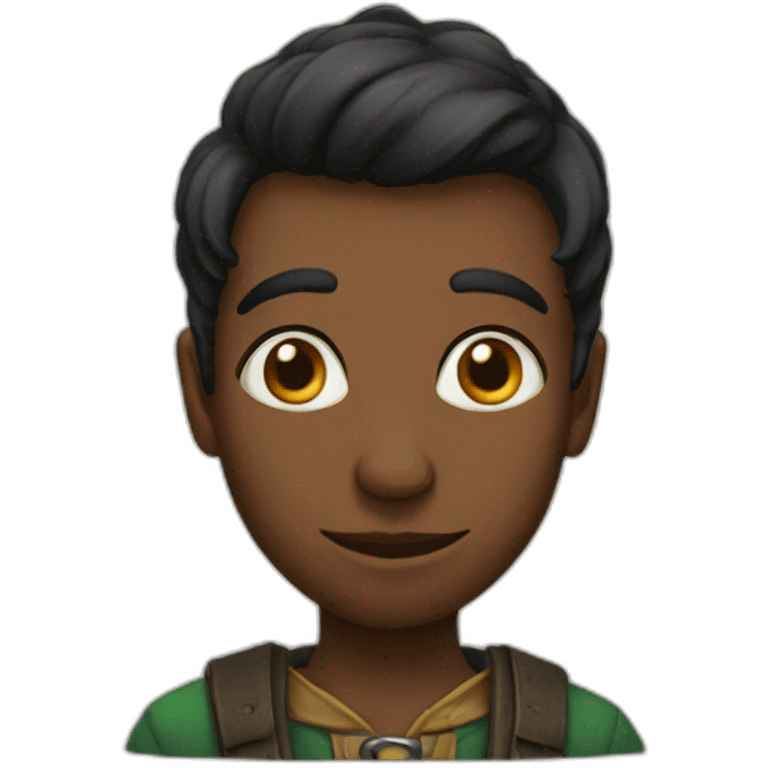 Black pinoccio emoji