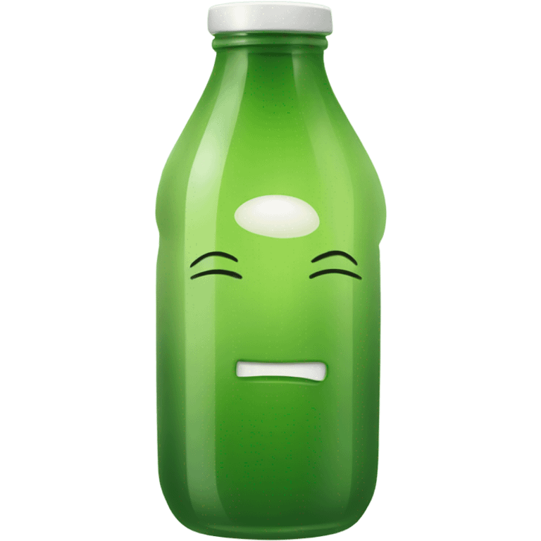 Bottled green juice emoji