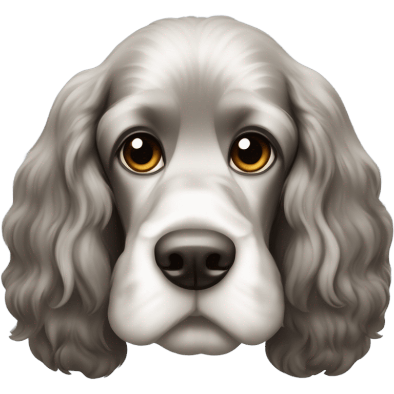 Black English Cocker Spaniel emoji