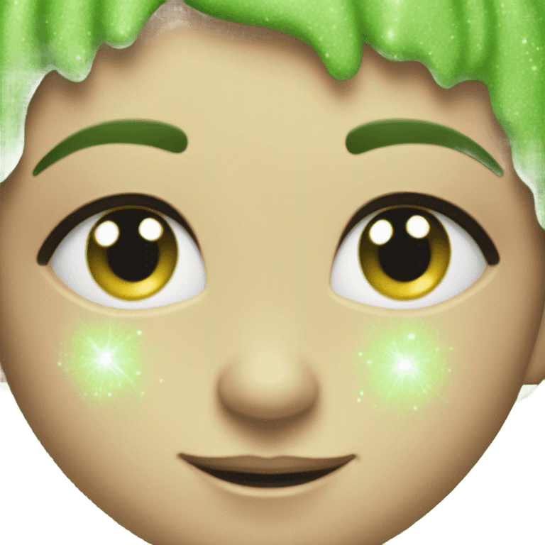 green sparkle emoji