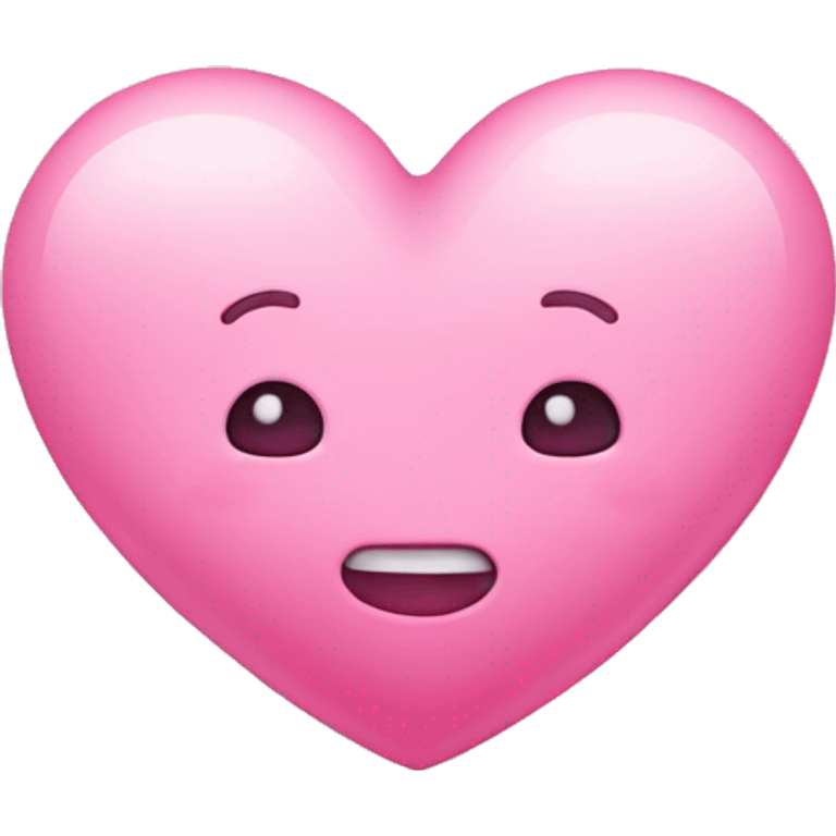 Cute pink heart emoji