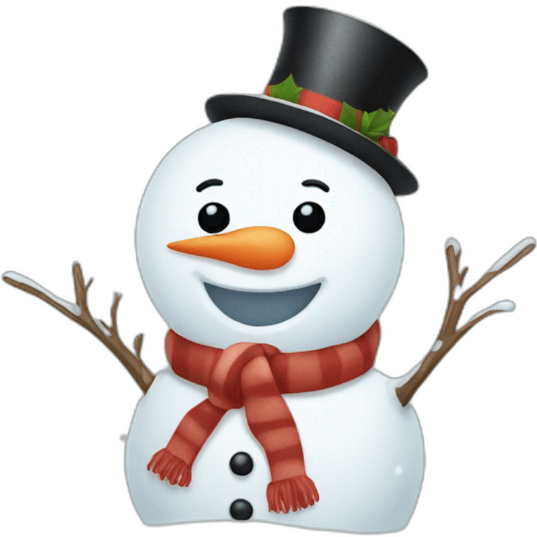 cute snowman emoji