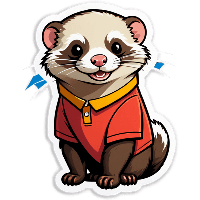 ferret in polo emoji