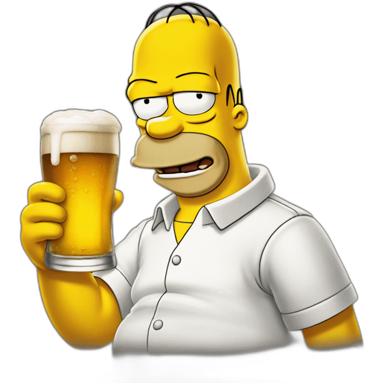 Homer Simpson een beer  emoji