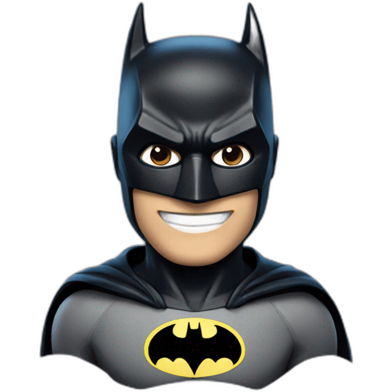 Smiling batman emoji