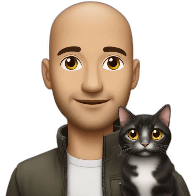 Redouane bougherba avec un chat emoji