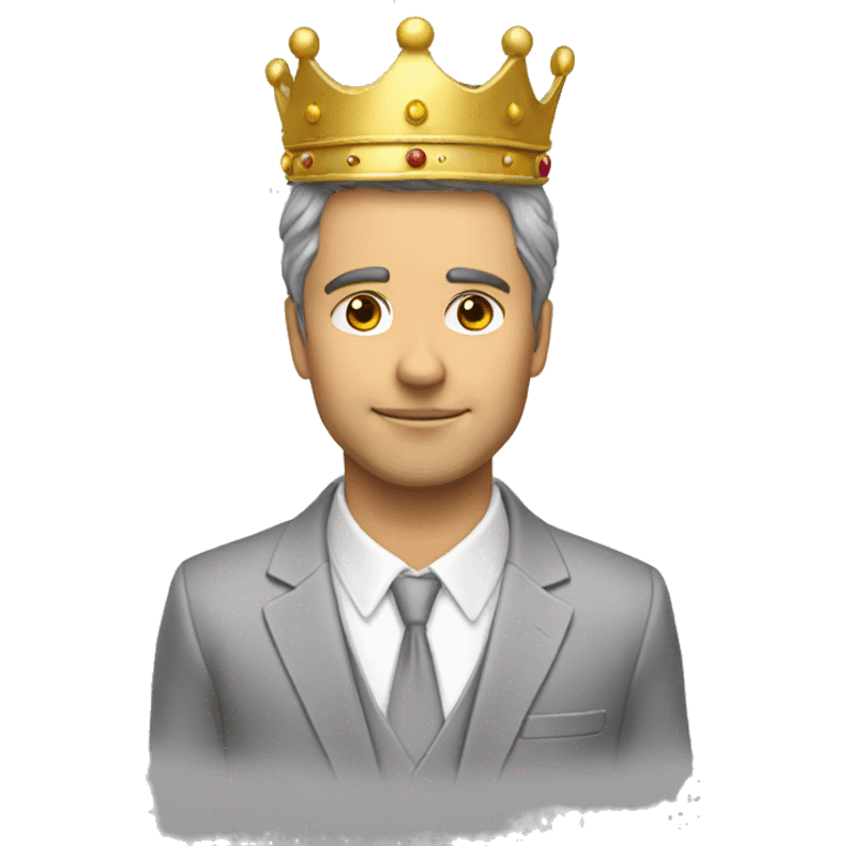 Man suit crown angel emoji