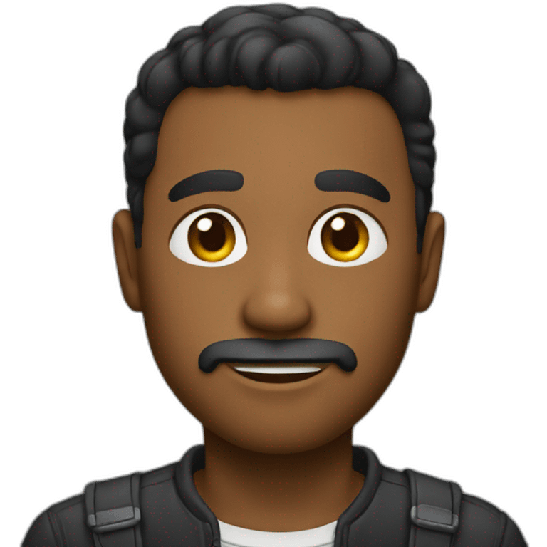 hombre negro emoji