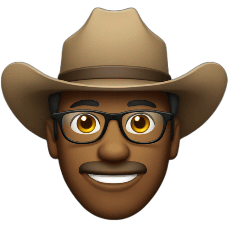 cowboy with glasses emoji